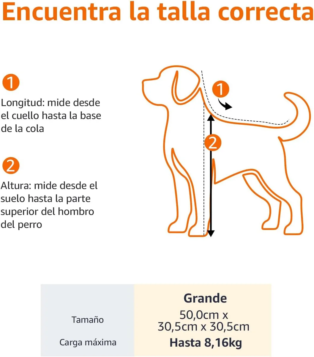 Amazon Basics Transportín para Perro con Laterales Flexibles, Grande, Negro, 50 x 30,4 x 30,4 cm foto 3