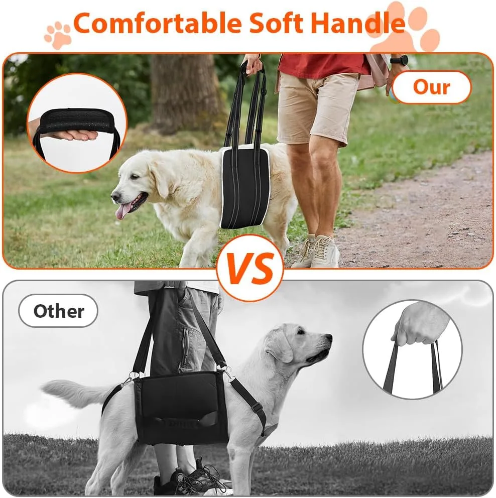 AOOHA Arnés para Perro Discapacitado, Arnes Perro Patas Traseras, Arnés Ajustable para Elevación, Apoyo, Esponjoso y Cómodo, para Apoyar a Perros Mayores, Heridos y Discapacitados foto 4