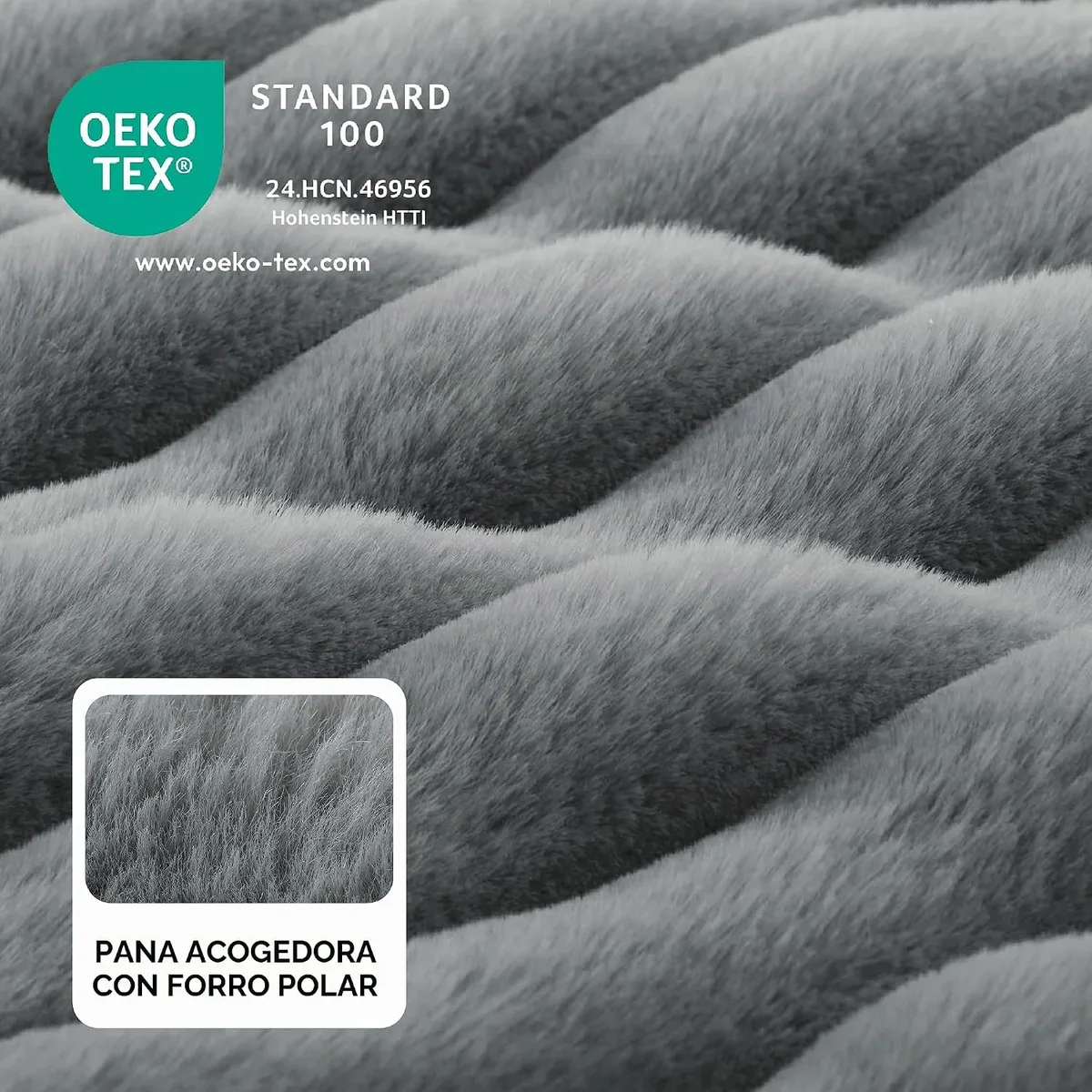 Bedsure Cama Perro Ortopédica Lavable Grandes Sofá Perro, 89x64cm, Gris | Sofá para Perros de Espuma Viscoelástica, Forro Impermeable, Funda Exterior Lavable a Máquina y Base Antideslizante foto 1